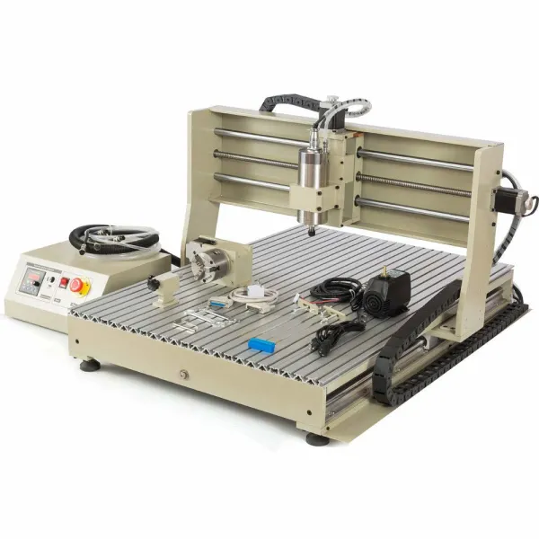 CNCEST 4 Axis 6090 Router Engraver-USB 1500W Artwork Engraving