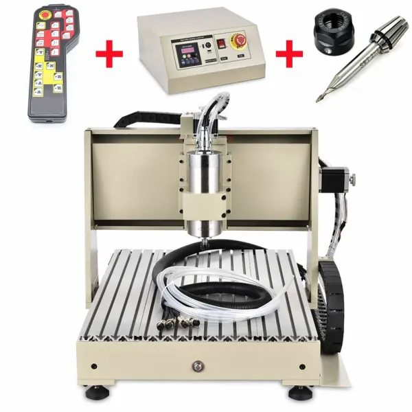 USB 3 AXIS CNC 6040 Router Engraver 1500W Milling Machine USB Port Drilling Suitable for PCB （Including Remote Controller)