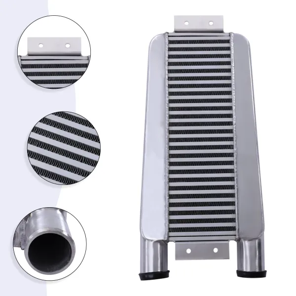 Universal Aluminum Intercooler 24"X11"X3" Overall, 2.5" O.D In/Out One side