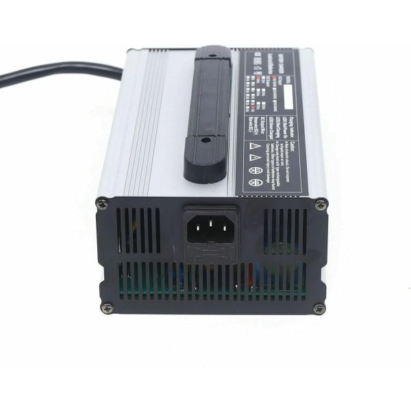 48V 15A Golf Cart Battery Charger with 3 Pin Round Plug Compatible with Club Car Golf Carts