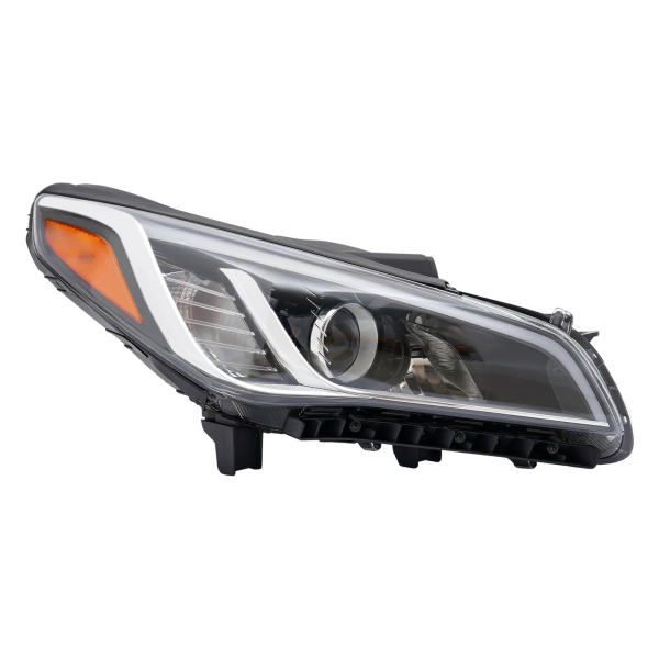 Halogen Headlights Assembly For 2015 2016 2017 For Hyundai Sonata, Right Passenger Side Headlamp HY2502183
