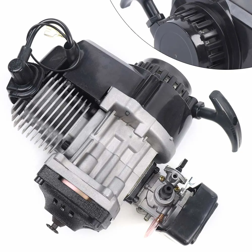 シャリー、ダックス49ccエンジン 49CC Engine 2 Stroke Pull Start Racing Engine Motor Kit Starter