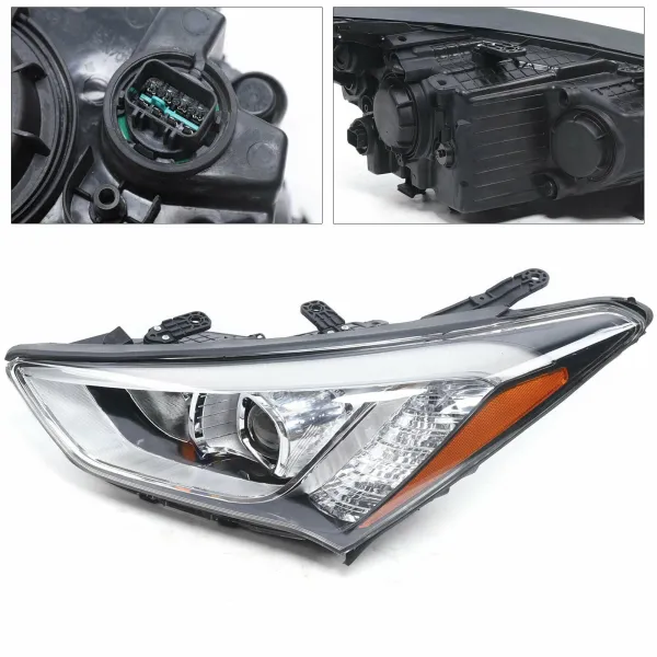 Right Halogen Headlight for 2013-2016 Hyundai Santa Fe