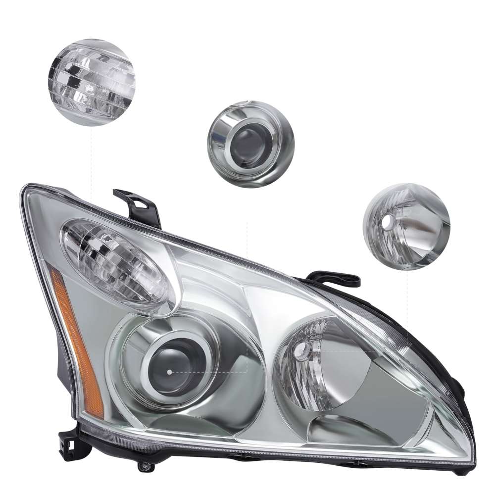 Halogen Headlight For 2004-2009 Lexus RX330 RX350 RX400h Right Side