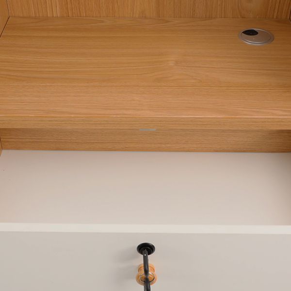 Modern Reception Desk, Reception Desk for Checkout, Reception Counter With a Lockable Drawer