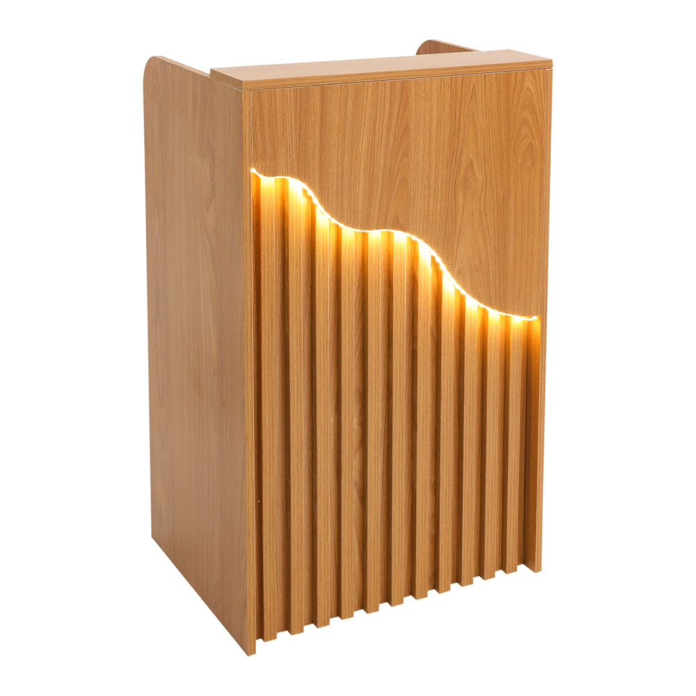Modern Reception Desk, Reception Desk for Checkout, Reception Counter With a Lockable Drawer