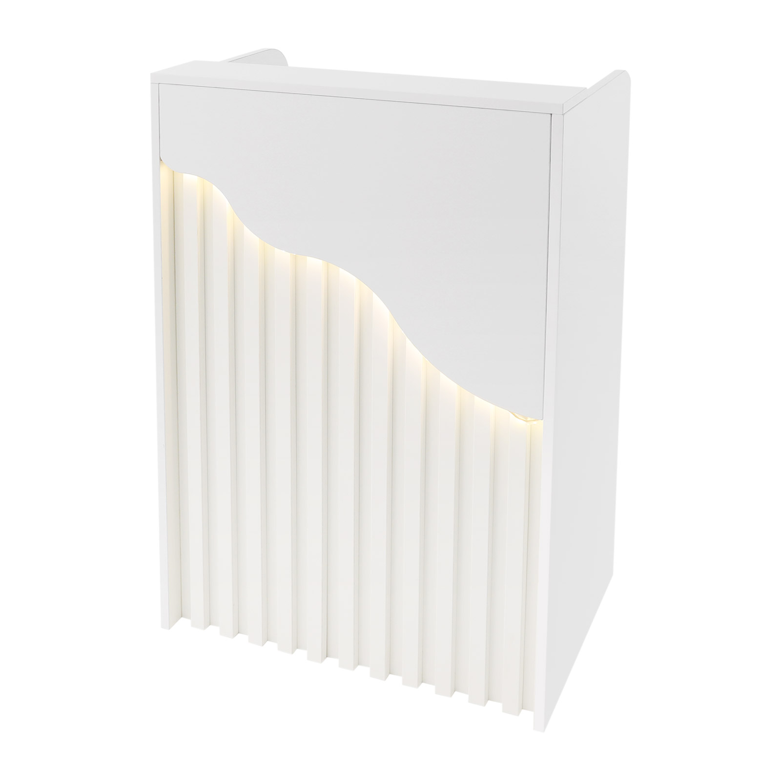Modern Reception Desk, Reception Desk for Checkout, Reception Counter With a Lockable Drawer