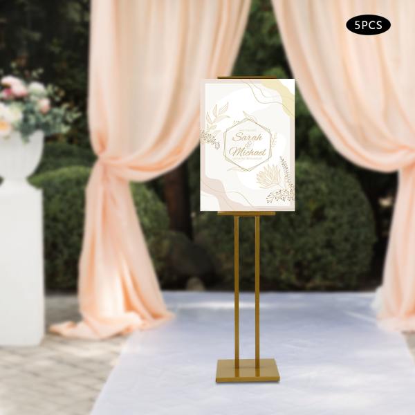 5-Piece Poster Frame Floor Standing Poster Display Frame Sign Stand Adjustable 5-Piece Poster Frame Floor Standing Poster Display Frame Sign Stand Adjustable