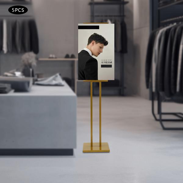 5-Piece Poster Frame Floor Standing Poster Display Frame Sign Stand Adjustable 5-Piece Poster Frame Floor Standing Poster Display Frame Sign Stand Adjustable