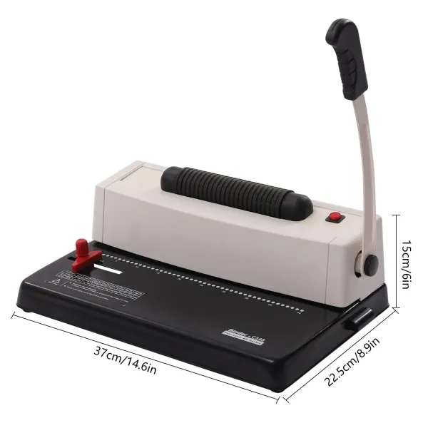 Coil Binding Machine, Electric Coil Inserter, Round Hole Punch, 250 Sheets, Perfect for Letter Size / A4 / A5 Coil Binding Machine, Electric Coil Inserter, Round Hole Punch, 250 Sheets, Perfect for Letter Size / A4 / A5