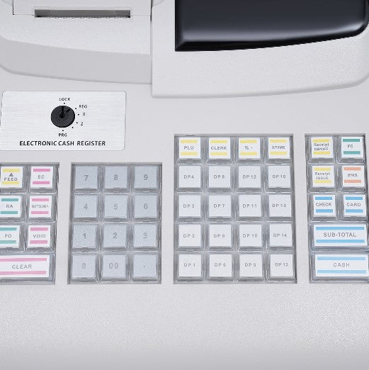 Register Keypad Store 47 Keys Electronic Cash Register with Flat Keyboard