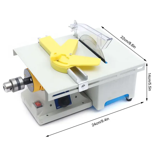 5-in-1 Mini Lapidary Saw – 750W Gem Jewelry Rock Polishing Grinder Buffer, 800-10000 RPM Variable Speed, 6-Inch Blade, DIY Jade & Metal Cutter Table Saw