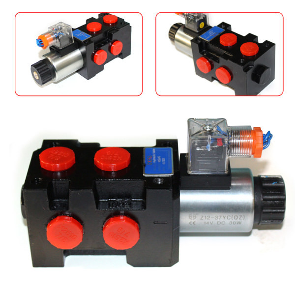 13GPM Hydraulic Solenoid Selector Diverter Valve HSV6-C DC12V 1-Spool 25MPa 50LPM 13GPM Hydraulic Solenoid Selector Diverter Valve HSV6-C DC12V 1-Spool 25MPa 50LPM