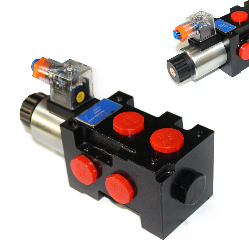 13GPM Hydraulic Solenoid Selector Diverter Valve HSV6-C DC12V 1-Spool 25MPa 50LPM