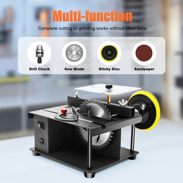 Precision Multifunctional Mini Table Saw Woodworking Lathe Polishing Bench For Engine Model Diy Crafts