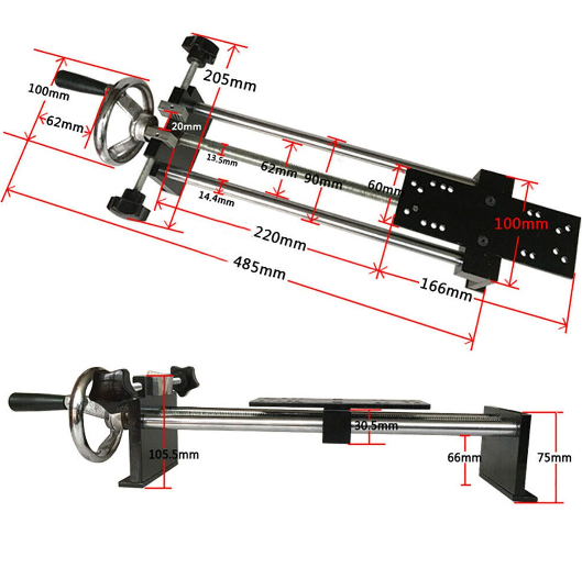 Horizontal Spiral Tension Frame, Manual Horizontal Force Gauge Test Stand Push-Pull Force Meter HLA Spiral Rack