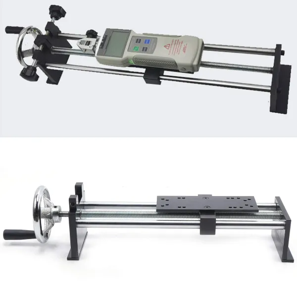 Horizontal Spiral Tension Frame, Manual Horizontal Force Gauge Test Stand Push-Pull Force Meter HLA Spiral Rack