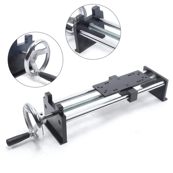 Horizontal Spiral Tension Frame, Manual Horizontal Force Gauge Test Stand Push-Pull Force Meter HLA Spiral Rack