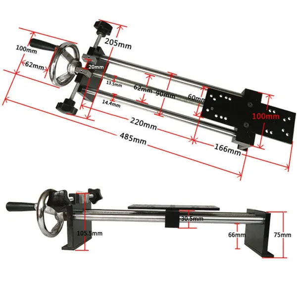 Horizontal Spiral Tension Frame, Manual Horizontal Force Gauge Test Stand Push-Pull Force Meter HLA Spiral Rack