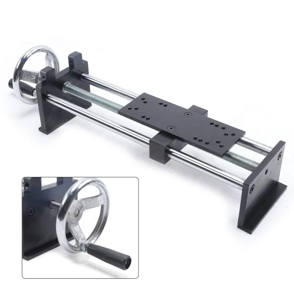 Horizontal Spiral Tension Frame, Manual Horizontal Force Gauge Test Stand Push-Pull Force Meter HLA Spiral Rack