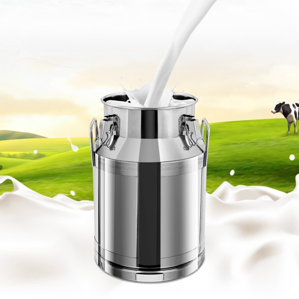 CNCEST Stainless Steel Milk Can for Sale Wine Bucket Sealed (30L)