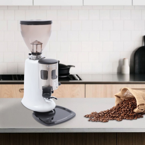Commercial 350W Coffee Grinder Burr Mill - Round Hopper Aluminum Body Coffee Bean Milling Machine Commercial 350W Coffee Grinder Burr Mill - Round Hopper Aluminum Body Coffee Bean Milling Machine