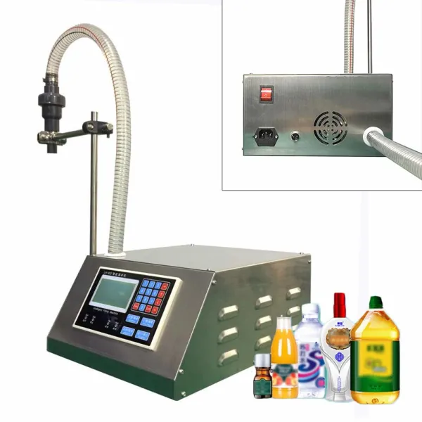 17L/min Liquid Bottle Filler Machine 110V Bottle Filling Machine for the Filling of Ordinary Liquid and Viscous Liquid