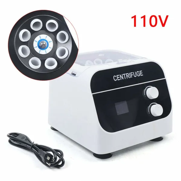 8 Tubes Laboratory Bench Top LSH-20H Low Speed Desktop Electric Centrifuge Machine Practice with Timer & Speed Control