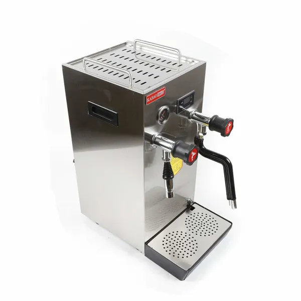 110V 2500W Commercial Milk Frother,8L/ 2.1Gal Full-Automatic Steam Boiling Water Frothing Machine with LED Display