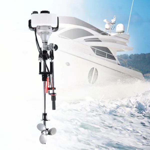 2 Stroke Outboard Motor Boat Engine Propeller W/Water Air Cooling System