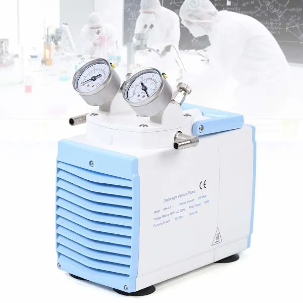 OilFree Diaphragm Vacuum Pump 30L/m Pressure Adjustable Vacuum Filtration Distillation