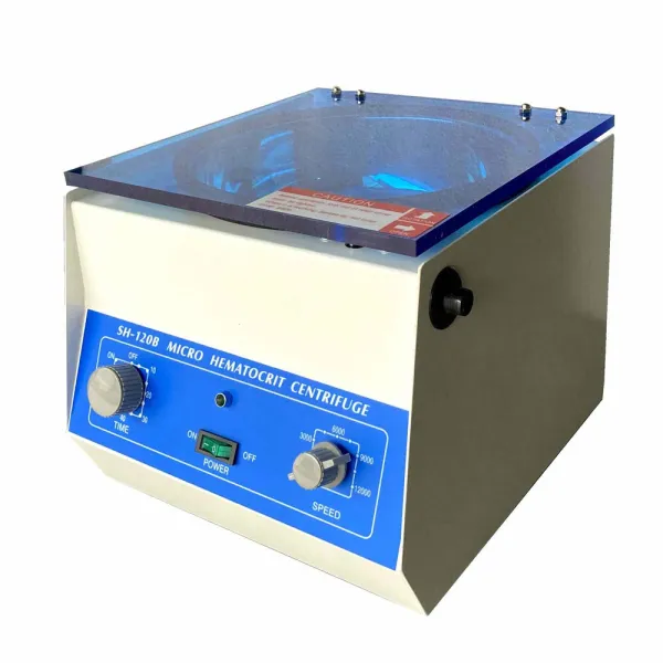 Digital Bench-top Centrifuge 24 Glass Capillary Capacity Centrifuge Machine with Timer and Speed Control for Lab Practice 110V