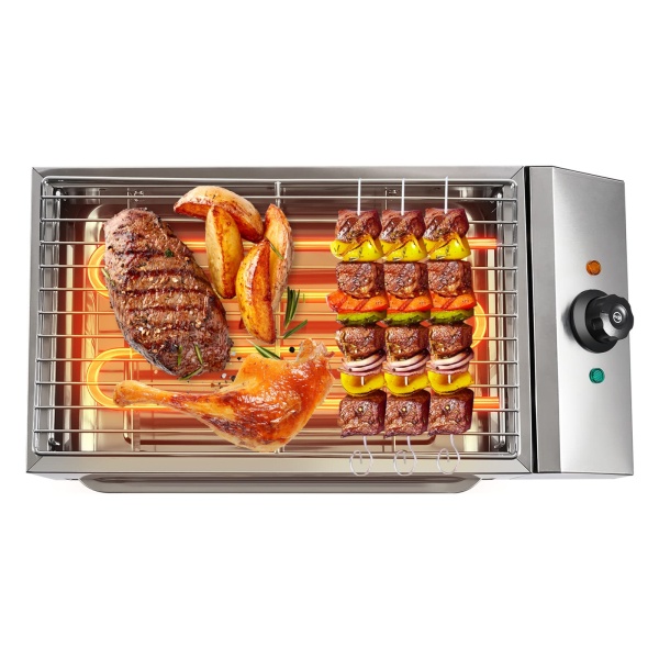 Barbecue Grill Electric Smokeless Barbecue Oven Grill Stainless Steel 110V 1800W