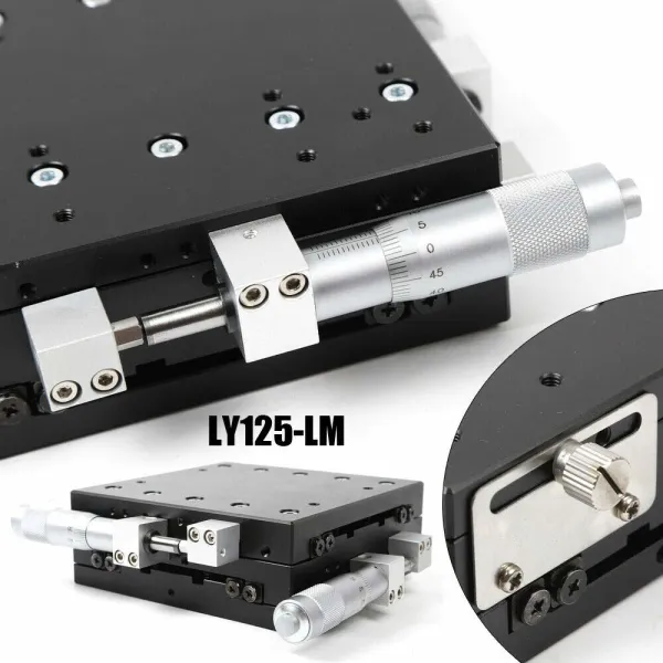 CNCEST Manual XY Linear Stage-High Precision Manual XY Sliding Table Micrometer Trimming Platform CNCEST Manual XY Linear Stage-High Precision Manual XY Sliding Table Micrometer Trimming Platform