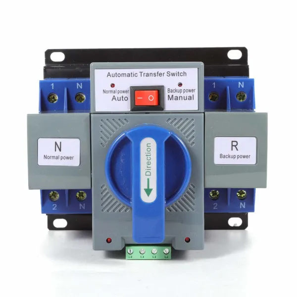 Hot Automatic Transfer Switch 2P 63A 110V Dual Power 50HZ/60HZ Changeover Switch