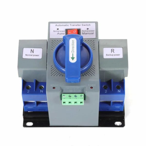 Hot Automatic Transfer Switch 2P 63A 110V Dual Power 50HZ/60HZ Changeover Switch