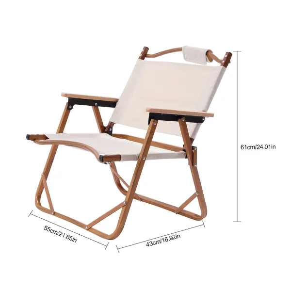 Portable Folding Camping Chair Low Beach Chairs for Camp Lawn Hiking Sports Hunting