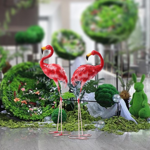 Flamingo Garden Statue, Outdoor Statues, Pink Flamingo Sculpture, Patio, Lawn, Backyard Decorations, Decor for Outside