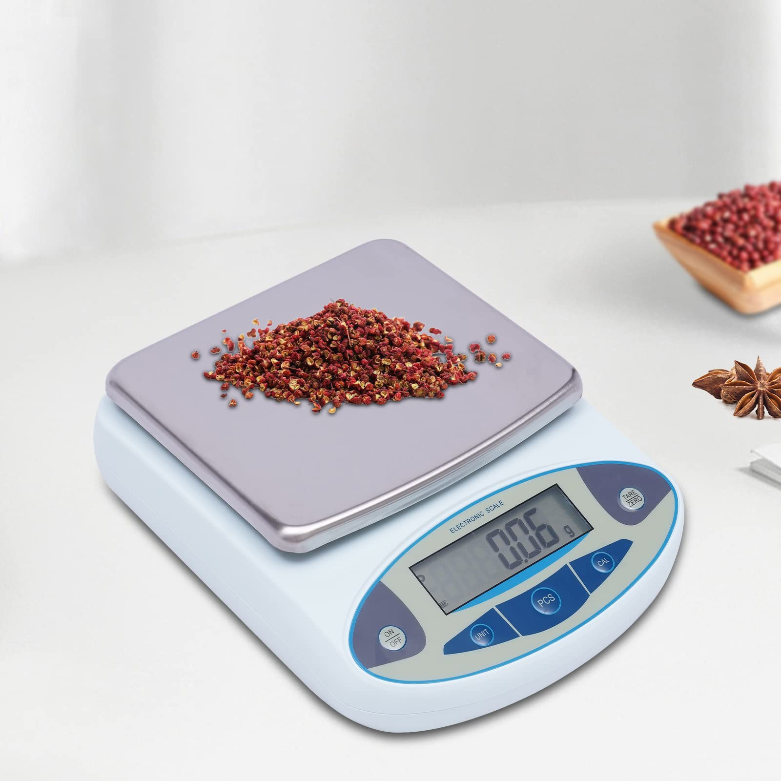 2000g X 0.01g Lab Scale | High Precision Digital Balance With 500g Calibration Weight For Laboratory & Jewelry