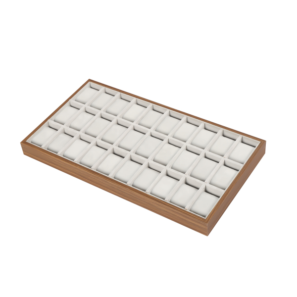 Watch Box Watches Display Case Wooden Watches Display Box Jewelry Watch Storage Organizer (30 Slot)