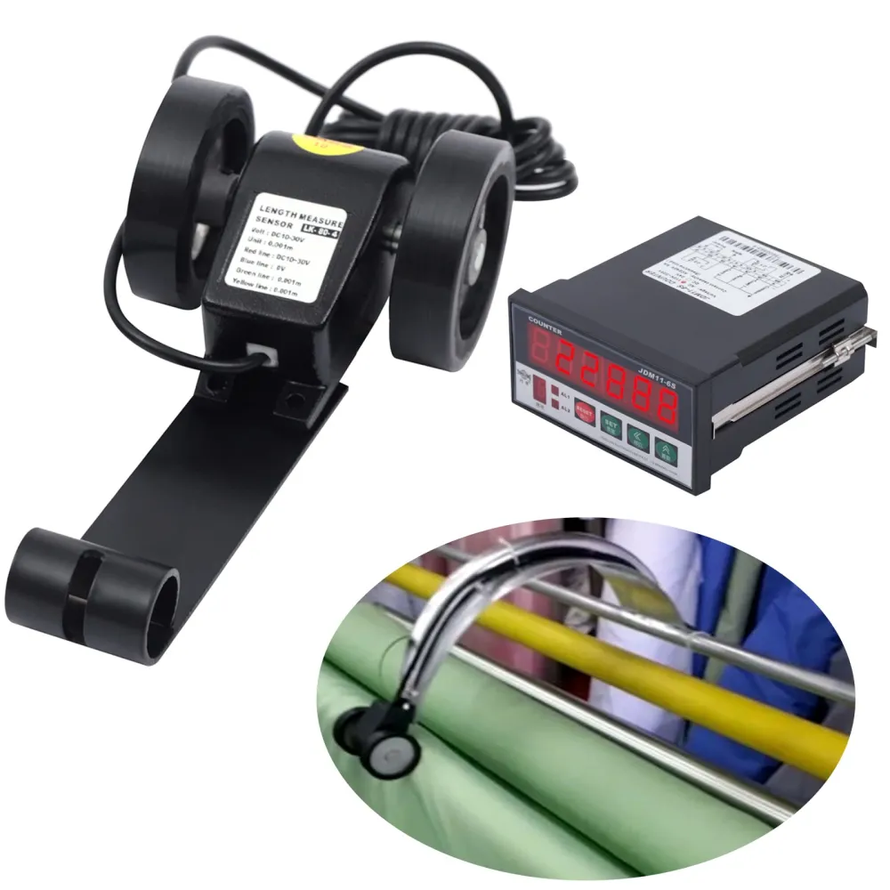 Counter Length Module Digital Length Meter Counter Length Measuring Wheels with Control ...