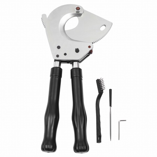 Ratchet Cable Cutter Ratcheting Cutter Heavy Duty Wire Cutter Tool Cut up to Φ75mm for Copper Aluminum Core Armored Cable (J75)