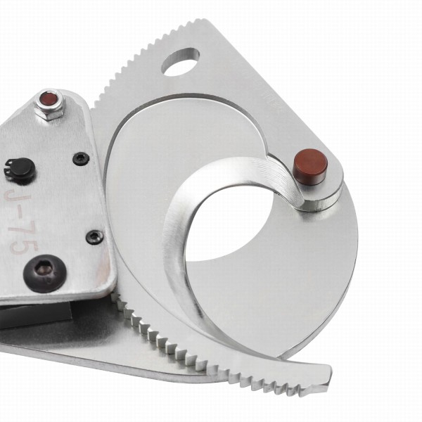 Ratchet Cable Cutter Ratcheting Cutter Heavy Duty Wire Cutter Tool Cut up to Φ75mm for Copper Aluminum Core Armored Cable (J75)