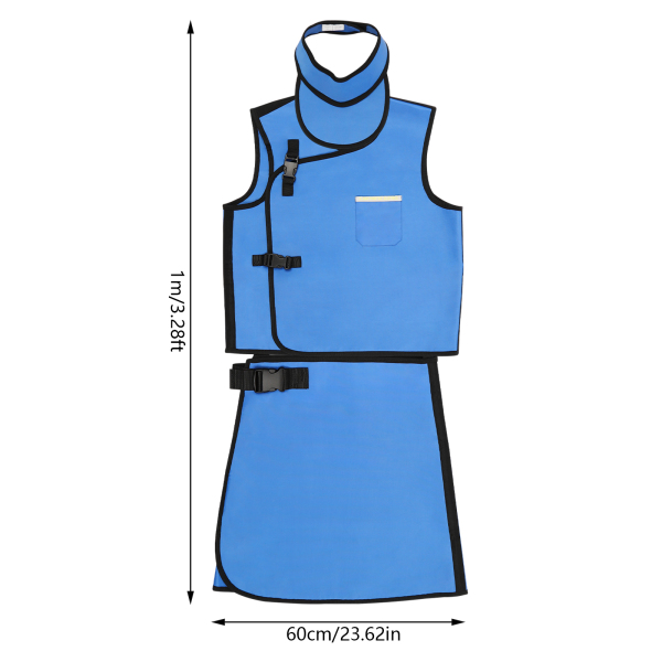 Radiation Protection Clothes, X-Ray Protective Suit for Hospitals Laboratories, Radiation Shield Clothes - Blue