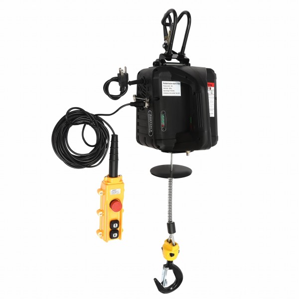 1,100 lbs Electric Hoist Pro, Electric Winch 110v, with 2 Wireless Remote Control, Cable Remote Control, Vertically & Horizontally
