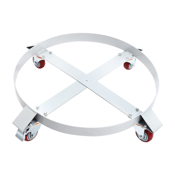 2Pcs 55 Gallon Loading 544.31kg/1200lbs Round Drum Dolly Drum Dolly with Wheels Gray 2Pcs 55 Gallon Loading 544.31kg/1200lbs Round Drum Dolly Drum Dolly with Wheels Gray