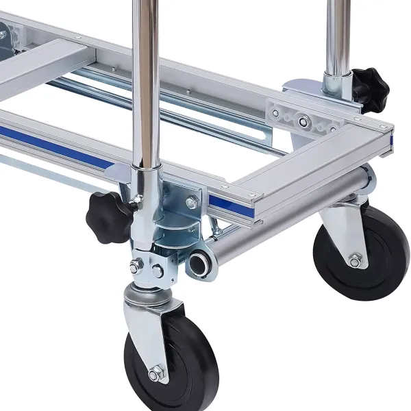 3-in-1 Industrial Aluminum Folding Hand Truck Durable Hand Dolly Heavy Duty with Universal Wheels Multi Purpose