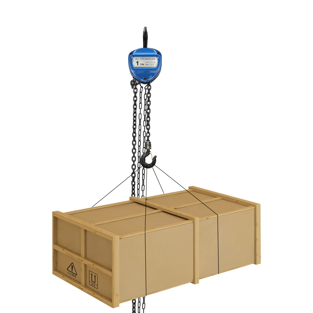 Hand Chain Hoist, Manual Chain Hoist, Heavy Duty Pulley Hoist(Blue)