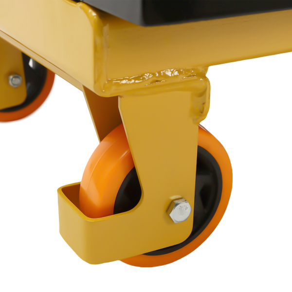 500 Lbs Hydraulic Scissor Lift Table, Single Scissor Hydraulic Lift Table, Hydraulic Lift with Locking Wheels for Material Handling and Transportation - Black 500 Lbs Hydraulic Scissor Lift Table, Single Scissor Hydraulic Lift Table, Hydraulic Lift with Locking Wheels for Material Handling and Transportation - Black