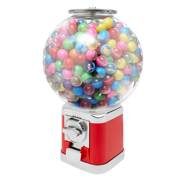 17*17*46cm/6.69*6.69*18.11in Vending Machine Twister Ball Dispenser Red Twister Ball Dispenser 5kg/11.02lbs